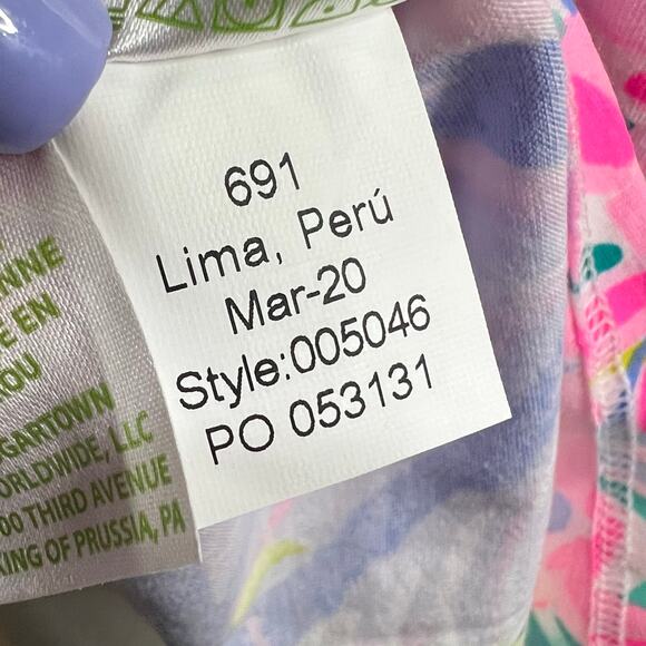 Lilly Pulitzer Jia Tank Top XS Pink It was All A Dream Floral Preppy Resort - Picture 13 of 14